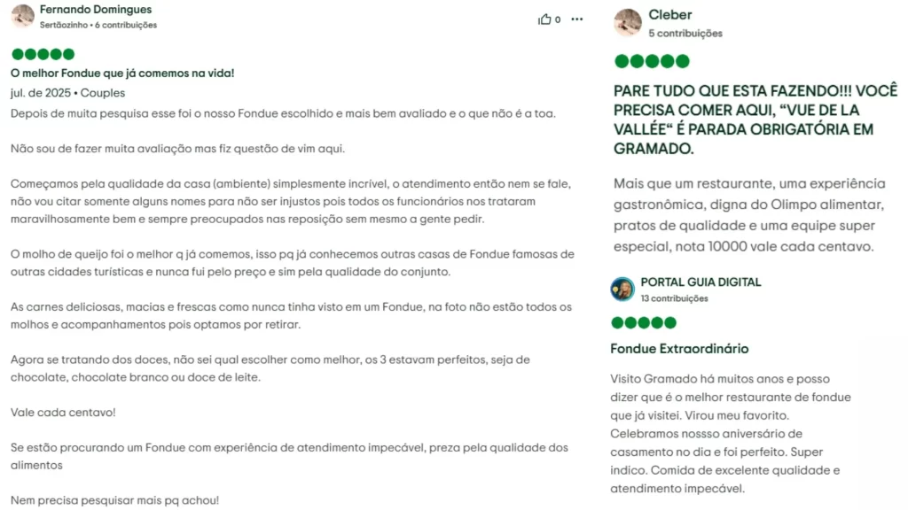 Melhor fondue de Gramado segundo o TripAdvisor