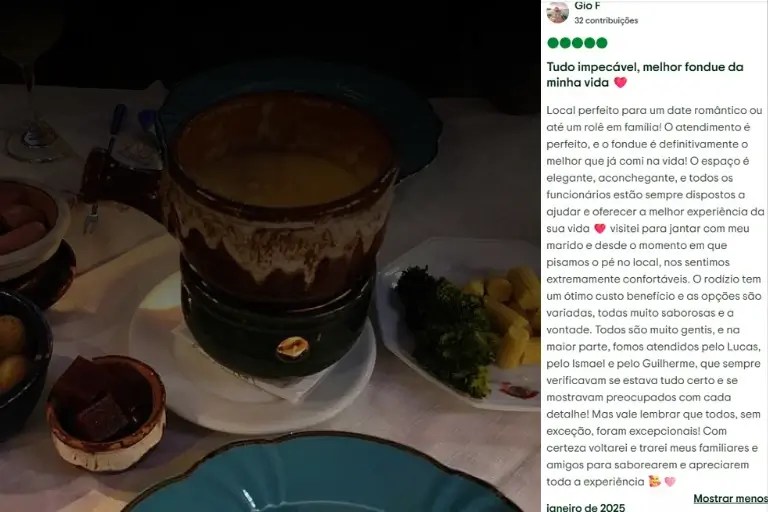 melhor fondue de Gramado - experiência real